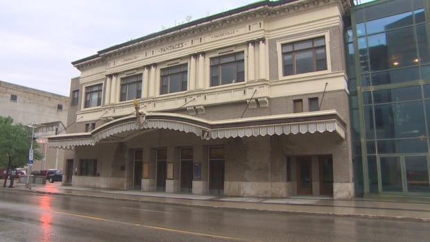 Street view of an old theatre