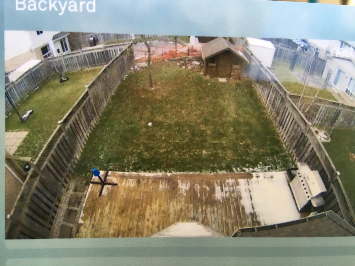 With a neighbour's camera pointed at his backyard, this Londoner wants