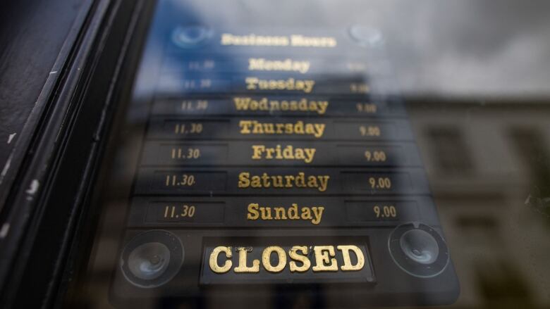 Retail Store Closed Sign