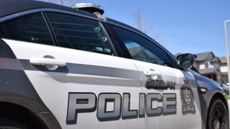 A Guelph Police Service cruiser sits on a residential street in Guelph on Sunday, May 3, 2020. Guelph Police Service cruiser