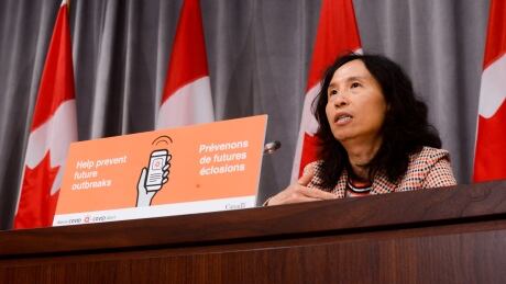 Chief Public Health Officer Dr. Theresa holds a press conference in Ottawa on Tuesday, Aug. 4, 2020. COVID CDA 20200804