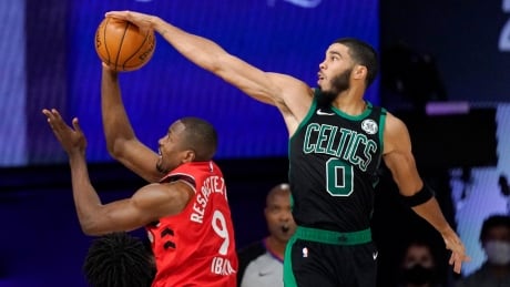 The Raptors looked gassed, as they scored just 11 points in the first quarter on a horrendous 20 per cent shooting, clanging three-pointers off the rim, airballing forced jump shots, and missing on seemingly easy lay-ins. Celtics Raptors Basketball