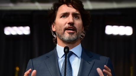 Prime Minister Justin Trudeau holds a closing press conference on the third and final day of the Liberal cabinet retreat in Ottawa on Wednesday, Sept. 16, 2020. Liberal Retreat 20200916