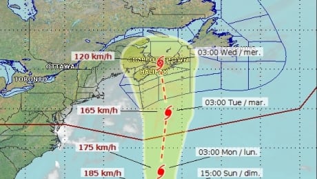 Hurricane Teddy track, 6 a.m. Sept. 18, 2020