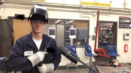 Fanshawe College welding instructor Deven Taylor is refusing to wear a mask on the job. Deven Taylor
