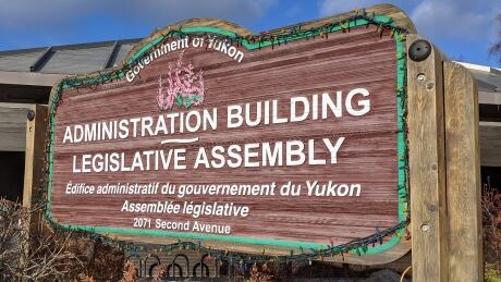 The exterior sign at the Yukon Legislative Assembly in Whitehorse. assembly sign