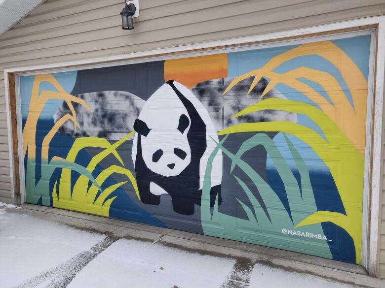 mural on garage