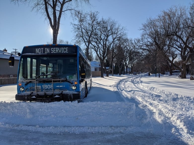 Bus Stuck In Saskatoon