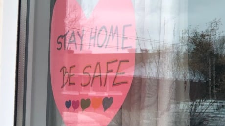 stay home quarantine Sudbury sign