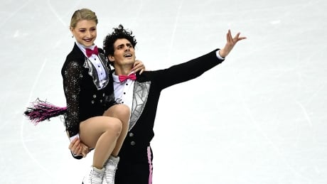 Canada's Piper Gilles, left, and Paul Poirier perform during at the 2019 Grand Prix of figure skating final. Poirier said on Wednesday he's at peace with the decision to cancel the 2021 Canadian national championships. poirier-gilles-011321