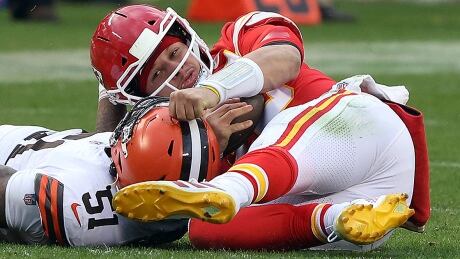 Kansas City head coach Andy Reid declined on Monday to speculate when star quarterback Pat Mahomes would be cleared after suffering a concussion in Sunday's divisional-round win over Cleveland. Kansas City faces the Bills in Sunday's AFC title game. mahomes-patrick-210117-1180