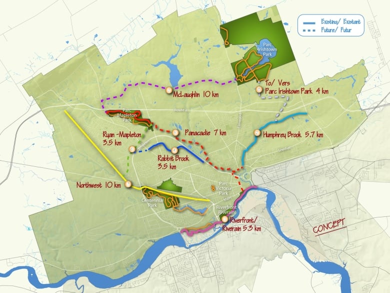 Moncton plans to start Panacadie Trail this year with new boardwalk CBC News