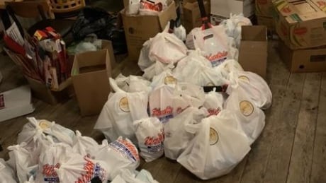 The businesses packed 352 care packages for youth in isolation. Care packages for Wabaseemoong youth