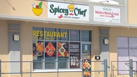 Spicey Chef Restaurant remains open for take-out business. Spicey chef Restaurant, Charlottetown, March 2021