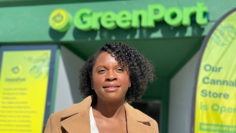 Vivianne Wilson founder and President GreenPort Cannabis in front of her College st. store Vivianne Wilson founder and President GreenPort Cannabis in front of her College st. store