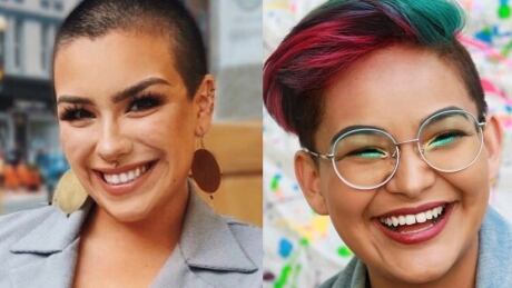 Riley Yesno (left) and Shayla Sayer-Brabant are recipients of the 2021 CJF-CBC Indigenous Journalism Fellowships, an opportunity to explore stories of interest while being hosted for one month by CBC's Indigenous unit. Canadian Journalism Foundation-CJF-CBC Indigenous Journalism Fel
