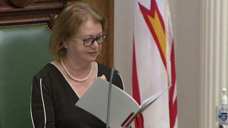 Lt.-Gov. Judy Foote read the Liberal government's new Speech from the Throne at the House of Assembly on Thursday. Judy Foote