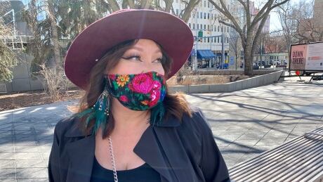 Cree singer songwriter Connie LeGrande aka Cikwes is one of seven local artists taking part in the Indigenous Language Exhibition. Connie LeGrande