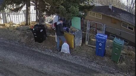 Police are asking for the public's help in identifying the suspect who may have set three fires on the morning of April 2 in northwest Calgary. Garbage fire