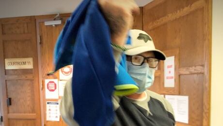 Jason Wayne Comer of Glace Bay leaves Sydney Provincial Court on Monday after pleading guilty to criminal negligence in the 2019 death of his four-month-old son. Jason Wayne Comer