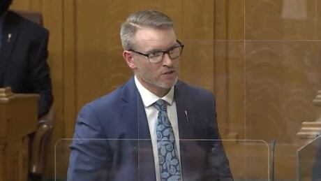 Everett Hindley, the Saskatchewan government's minister in charge of issues affecting seniors, seen here in the legislative assembly, will host the COVID-19 news conference on Thursday. The event begins at 3 p.m. CST. Stream it live here. Everett Hindley