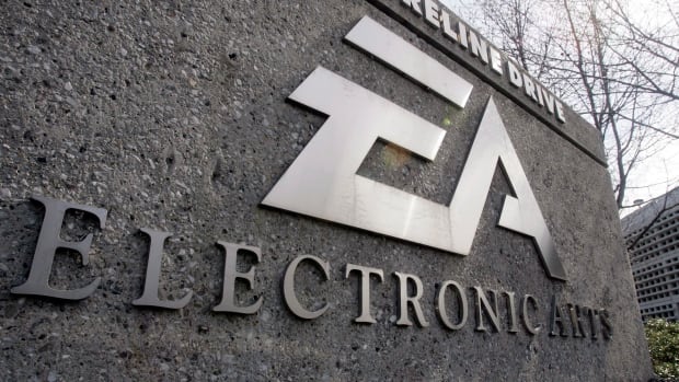 A sign reading Electronic Arts is shown.
