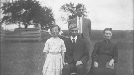 A young Hope Ives, left, poses with her father and grandparents, in this family photo taken some time between 1905 to 1920 in Tryon, P.E.I.
family photo on P.E.I. 1905-1920