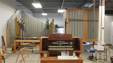 Ron Dossenbach, a retired organist, rescued this organ with partner Don Pole to be restored. Moving the 1,110 pipes which can bend like cardboard, was no easy task, just before from Blenheim United Church was torn down. Chatham-Kent rescued organ