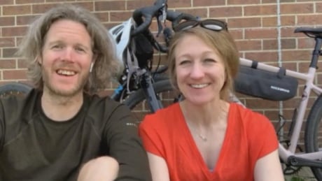 Mike Hess and Amanda Marcotte took a nine-hour tour of Wallaceburg, which became Marcotte's new home. Originally from Michigan, Marcotte joined Hess in the municipality just before the borders closed due to the pandemic. Wallaceburg couple bikes