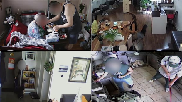 Private moments captured on home security cameras being live streamed again on website | CBC News->