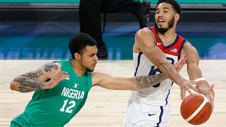 Nigeria Pulls Off Stunning Pre Olympic Men S Basketball Victory Over U S Cbc Sports