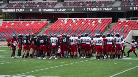 CFL teams open training camp Saturday, with the 14-game regular season being scheduled to kick off Aug. 5. Ott-Redblacks-Training-Camp-140721