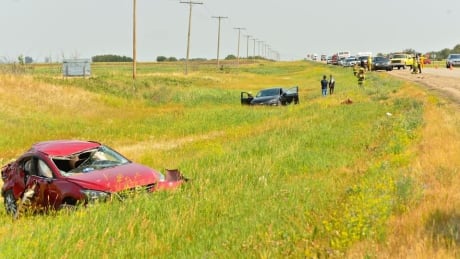 Three cars in total were involved in this incident, according to police. car speeding in construction zone