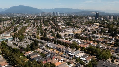 Vancouver's Kingsway corridor, seen from East Vancouver on July 29, 2021. Vancouver's Kingsway corridor, seen from East Vancouver on July 29, 2021.