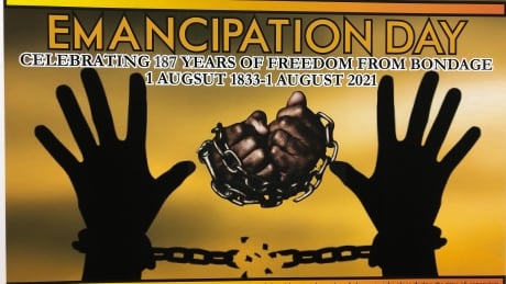 The New Brunswick Black History Society's poster commemorating Canada's first official Emancipation Day on Aug. 1. Emancipation Day