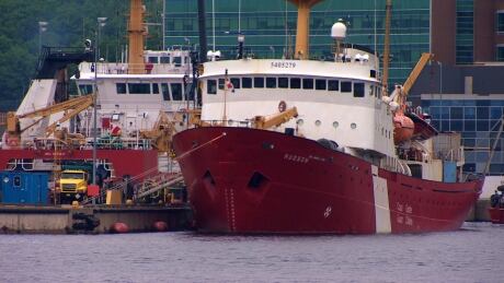 CCGS Hudson this week at it's base at the Bedford Institute of Oceanography. The ship experienced a generator failure that forced it back to base earlier this year but has returned to service. CCGS Hudson