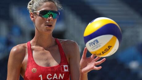 During the COVID-19 pandemic, Olympic beach volleyball player Sarah Pavan from Kitchener, Ont., has tapped into a community of anime enthusiasts through her YouTube channel and posted more than a dozen clips of herself watching the popular series "Haikyuu." pavan-sarah-210729-1180
