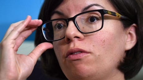 NDP MP Niki Ashton speaks to reporters following a Facebook Live town hall hosted by the Canadian Nurses Association in Ottawa on Wednesday, Sep. 6, 2017. NDP Leadership Town Hall 20170906