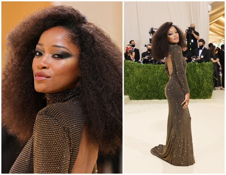 Naomi Osaka Adds Red Flowers & Crystals To Her Hair For Met Gala