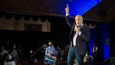 Conservative Leader Erin O’Toole speaks to supporters at a rally in Richmond Hill, Ont., Tuesday, Aug. 17, 2021. Canadians will vote in a federal election Sept. 20th. THE CANADIAN PRESS/Ryan Remiorz FedElxn Conservatives Richmond Hill