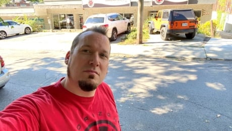Mark Evans says the three parking spots outside his business Horizon Martial Arts were used by nearby residents throughout the pandemic lockdowns. Mark Evans