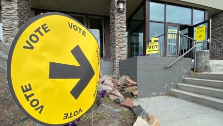 The polling station at the Explorer Hotel in Yellowknife. Polling station Yellowknife