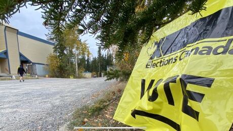 A federal polling station at Porter Creek Secondary School in Whitehorse, on election day, Sept. 20, 2021. Yukon federal election