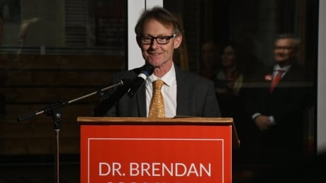 Liberal candidate Brendan Hanley, victorious on federal election night, Sept. 20, 2021. Brendan Hanley