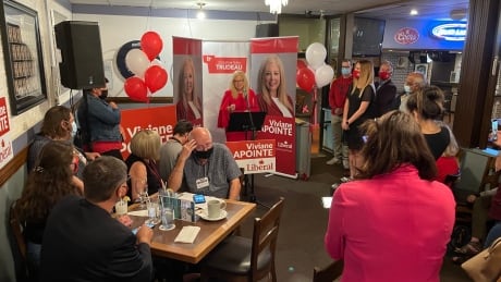 Viviane Lapointe has been elected as the new MP for Sudbury. Viviane Lapointe election night