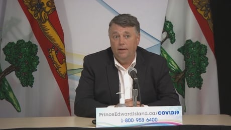 P.E.I. Premier Dennis King says he is 'confident' the COVID-19 outbreak at West Royalty Elementary has been contained. P.E.I. Premier Dennis King, public health briefing Tues Sept 21, 2021