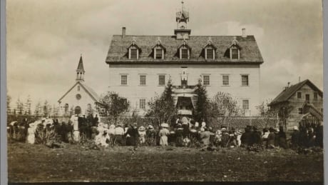 The Grouard Residential School, also known as St Bernard's, was operated by the Catholic Church from 1894 to 1957. Grouard Residential School/St Bernard's