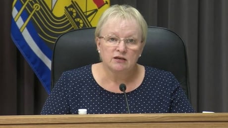 Health Minister Dorothy Shephard said the government will give as much information as it can about the COVID-19 outbreak at the Drew Nursing Home and outbreaks at other long-term care facilities, while still protecting the privacy of individuals. Health Minister Dorothy Shephard, Oct. 12, 2021