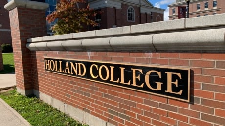 In a couple of days Holland College will not allow most unvaccinated students and staff inside the school. Holland College front gate