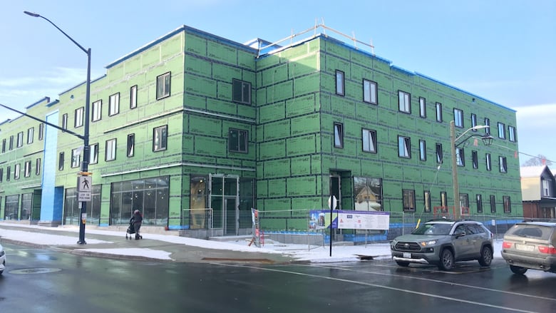 The former site of the Embassy Hotel, this residence at 744 Dundas Street will include 72 one-and two bedroom suites offered at below market value. 